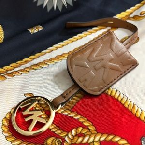 New Michael Kors Leather Fob